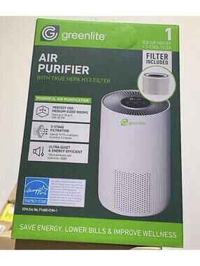 Greenlite Air Purifier - NEW- With True Hepa H13 Filter